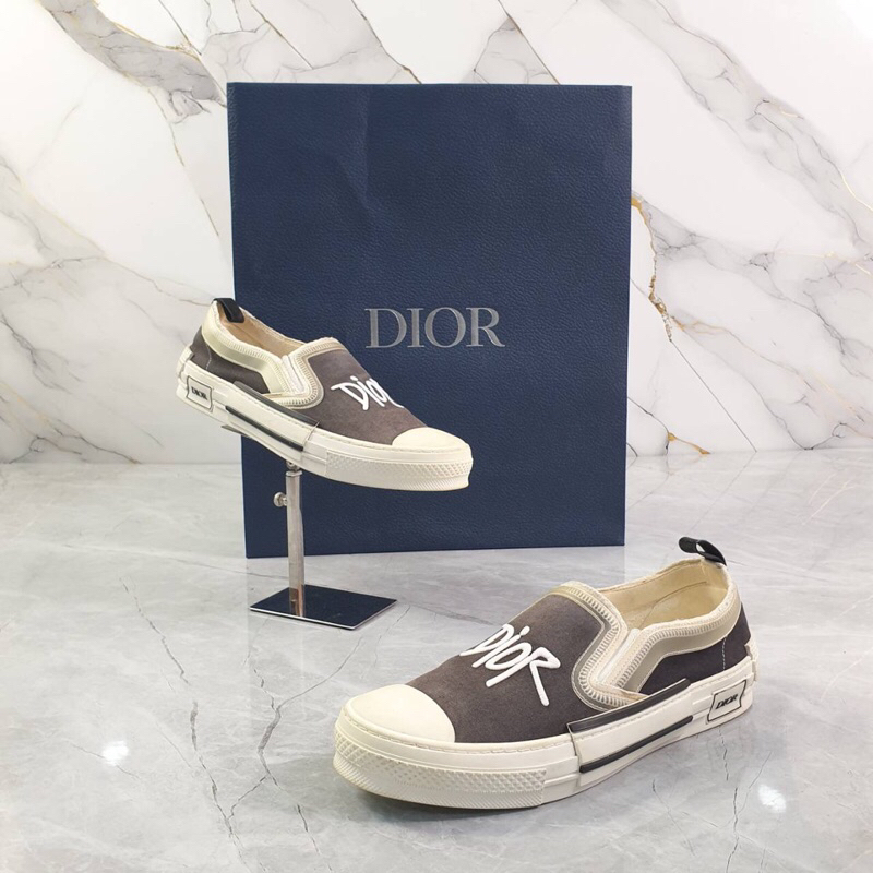 D**r X St*ssy Logo Slip On