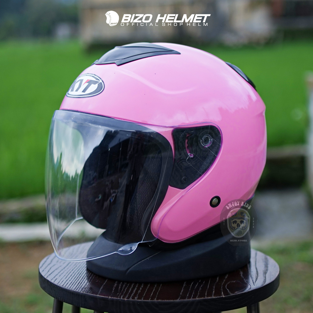 HELM KYOTO HALFFACE SOLID SKS PREMIUM SNI BOX KARDUS