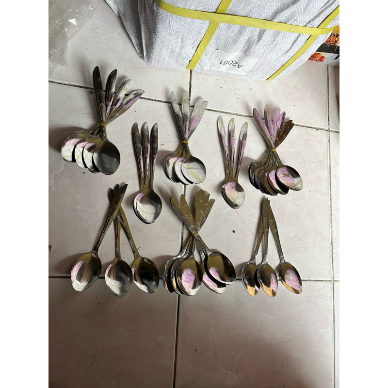 60 pcs sendok makan murah