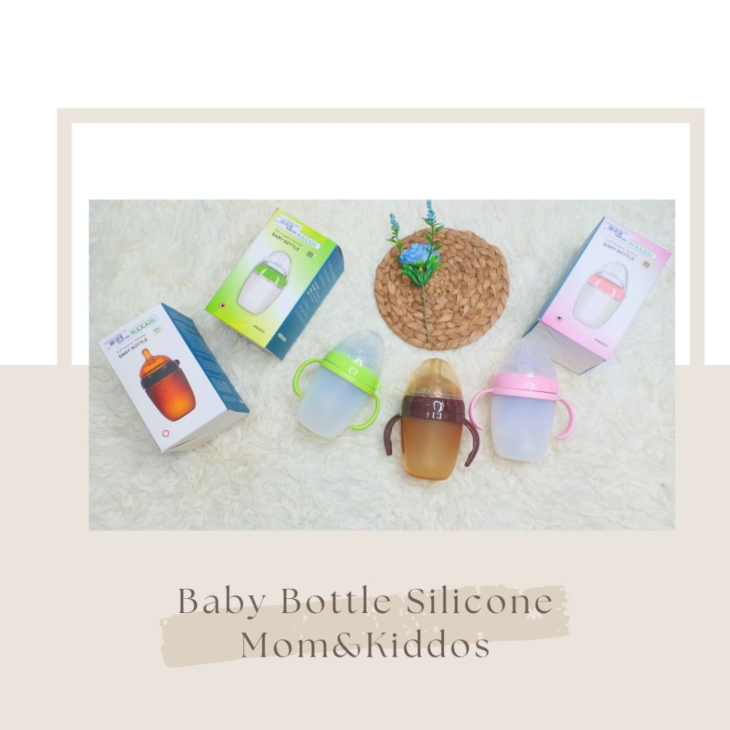 Botol dot silicone Mom&Kiddos 180ml