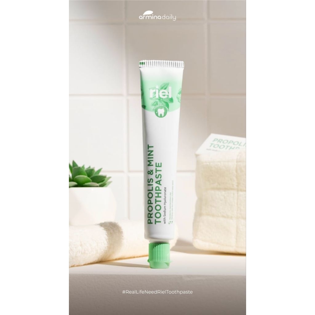 PASTA GIGI RIEL PROPOLIS & MINT TOOTHPASTE