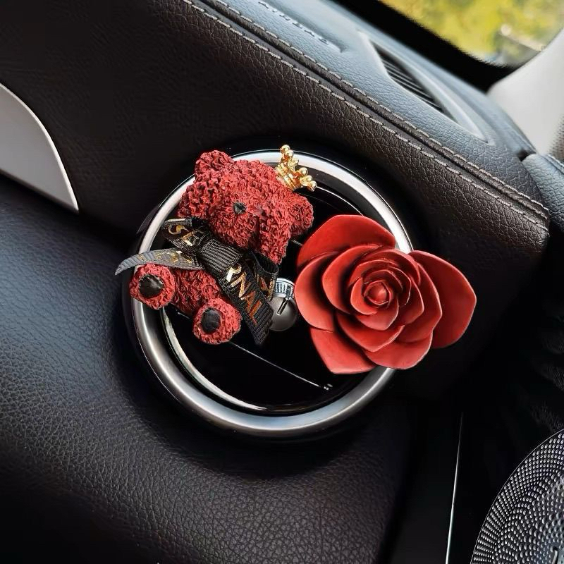 BEAR CERAMIC DIFFUSER / CAR VENT DIFFUSER / PARFUM PERFUME NATURAL DI MOBIL