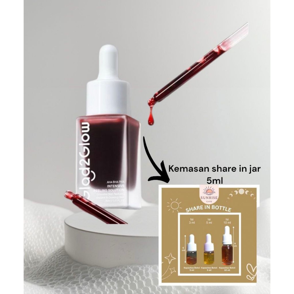 SHARE IN JAR Glad2Glow Peeling Solution AHA BHA PHA