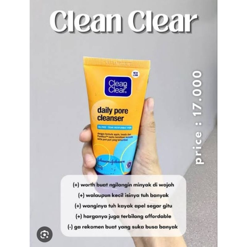 face wash clear & clear