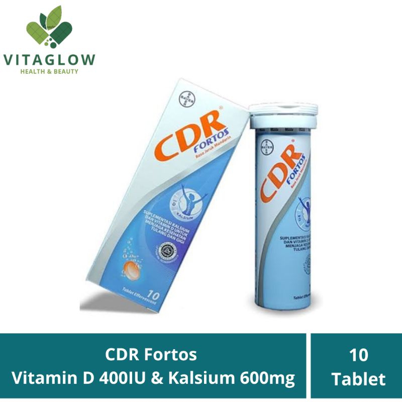 CDR Fortos Suplemen Kalsium 10 Tablet Effervescent