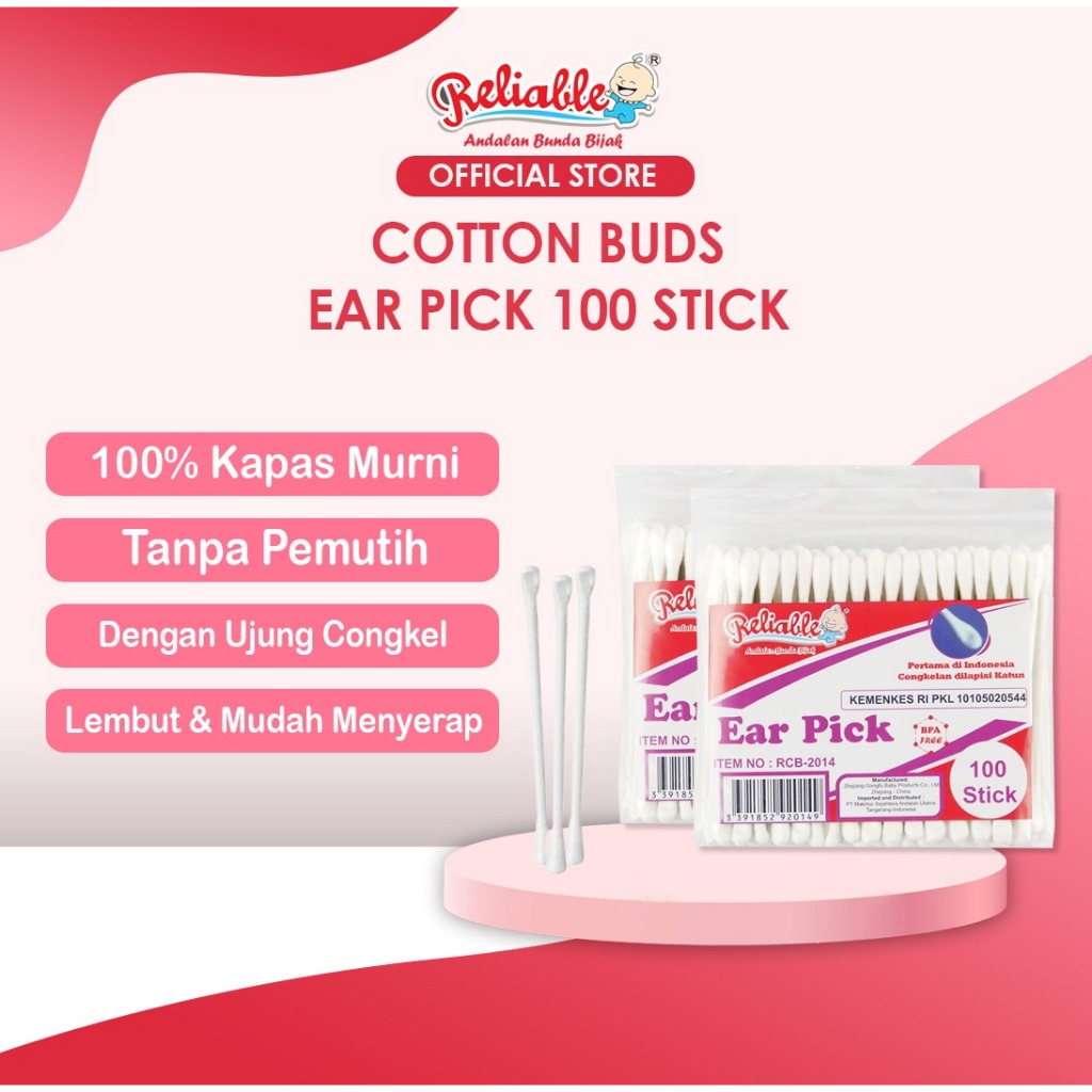 Reliable Cotton Buds - Regular Congkelan 100 pcs