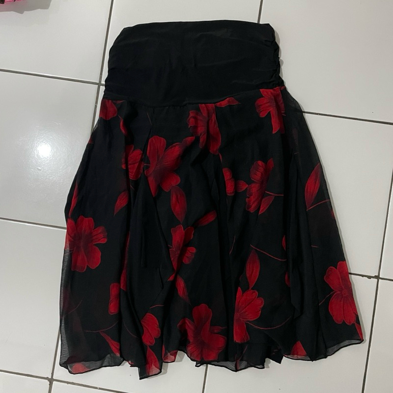 rok jeans mini skirt preloved