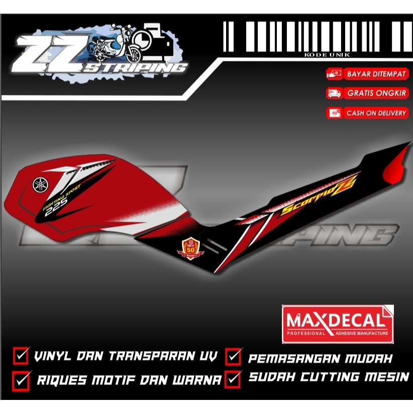 stiker striping scorpio Z 2005 (BISA REQUEST)