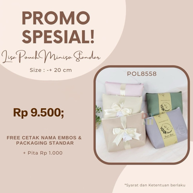 lisa pouch miniso standar