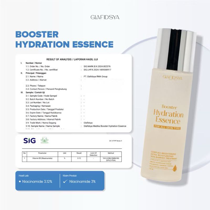 GLAFIDSYA ESSENCE BOOSTER HYDRATION