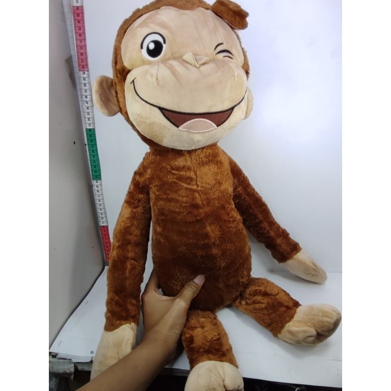 boneka curious george monkey original uk super jumbo
