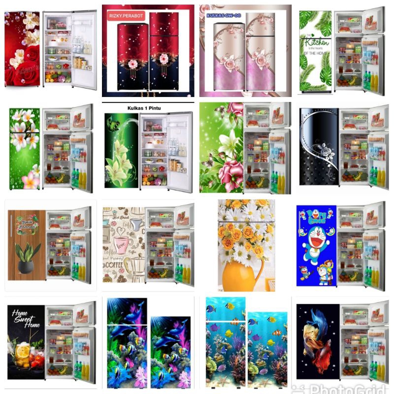 Stiker kulkas 1Pintu