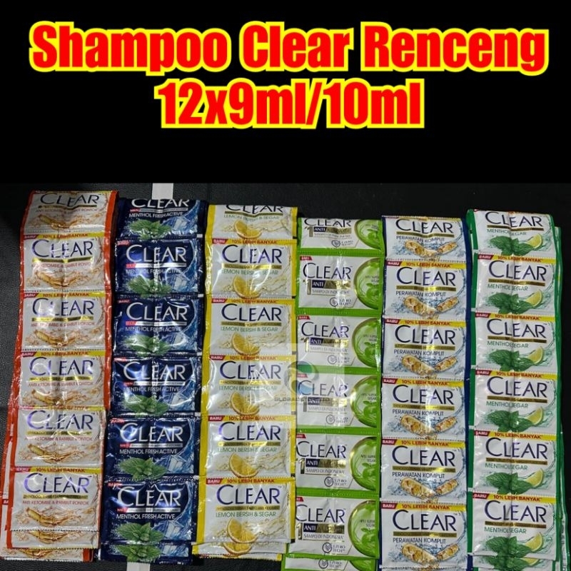 Shampoo Clear Renceng 12x9ml/10ml