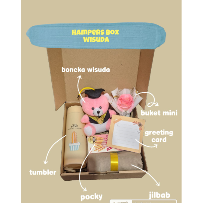 Hampers Box Wisuda cewek