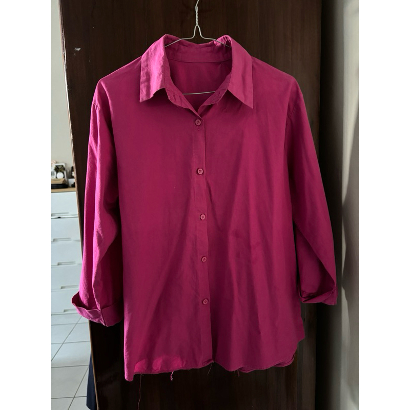 Kemeja Pink Fuscia