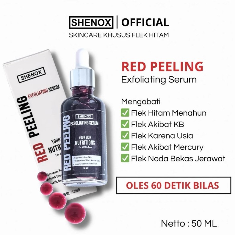Shenox Red Peeling Serum Exfoliating
