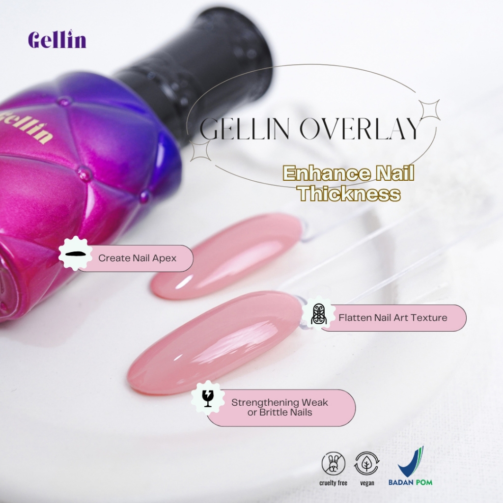 GELLIN Essential - Overlay Clear 15ml BPOM