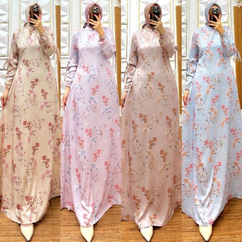 Gamis Cantiknya motif bunga