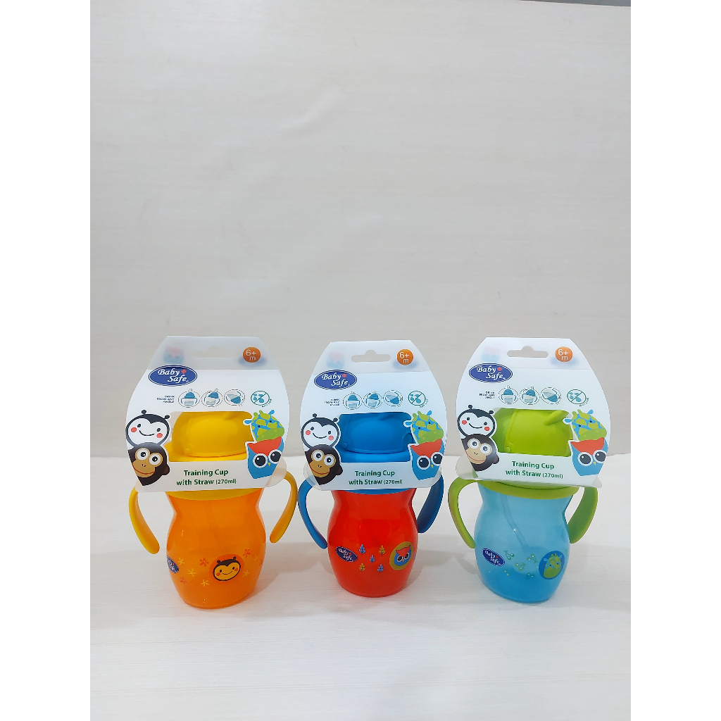 BABYSAFE TRAINING CUP WITH STRAW 270ml