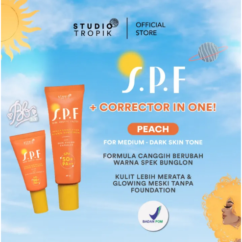 STUDIO TROPIK SPF 50+PA++CORRECTOR HYBRID SUNSCREEN
