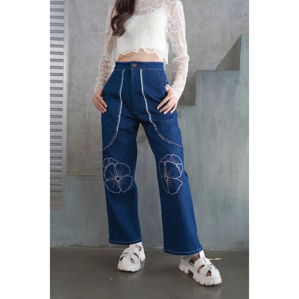 GUSTAV embroidery trousers