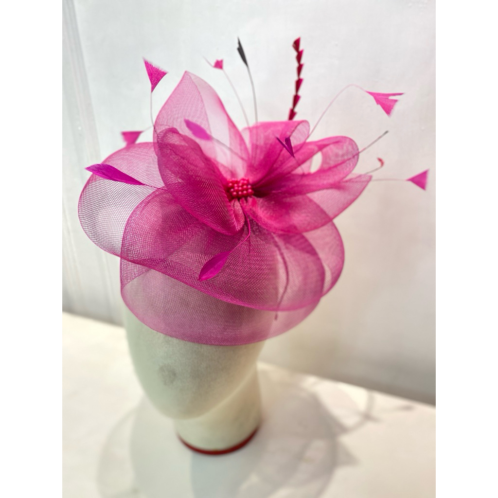 Fushia fascinators