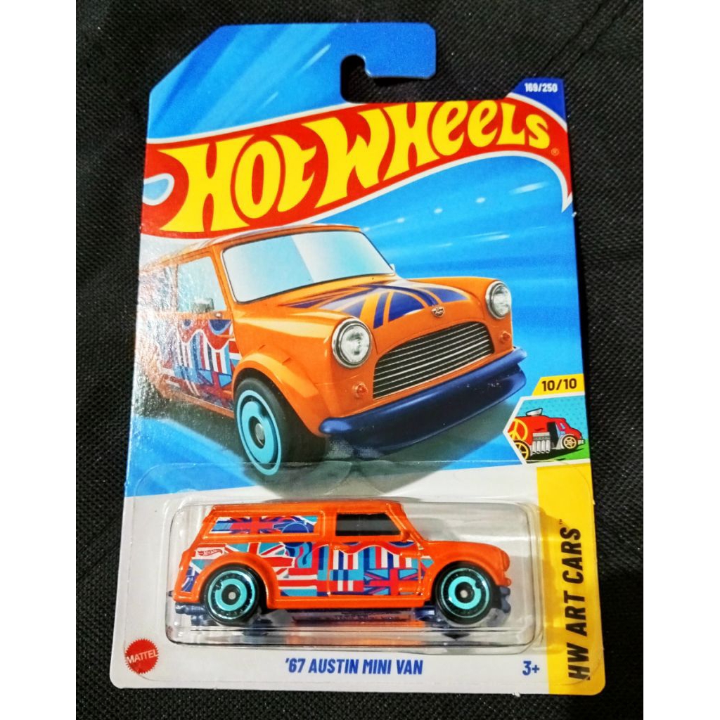 HOT WHEELS '67 AUSTIN MINI VAN ORANGE
