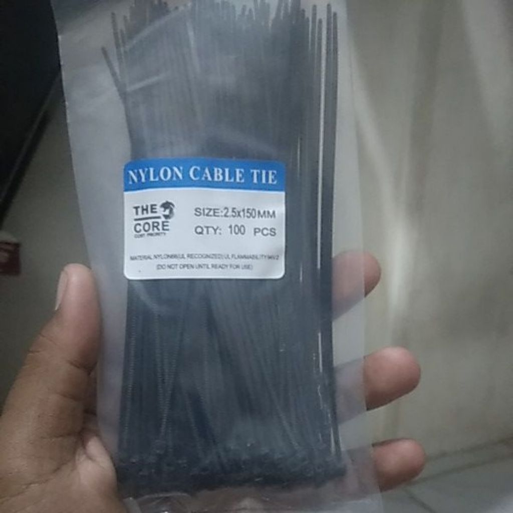 kabel tie hitam150mm/15cm