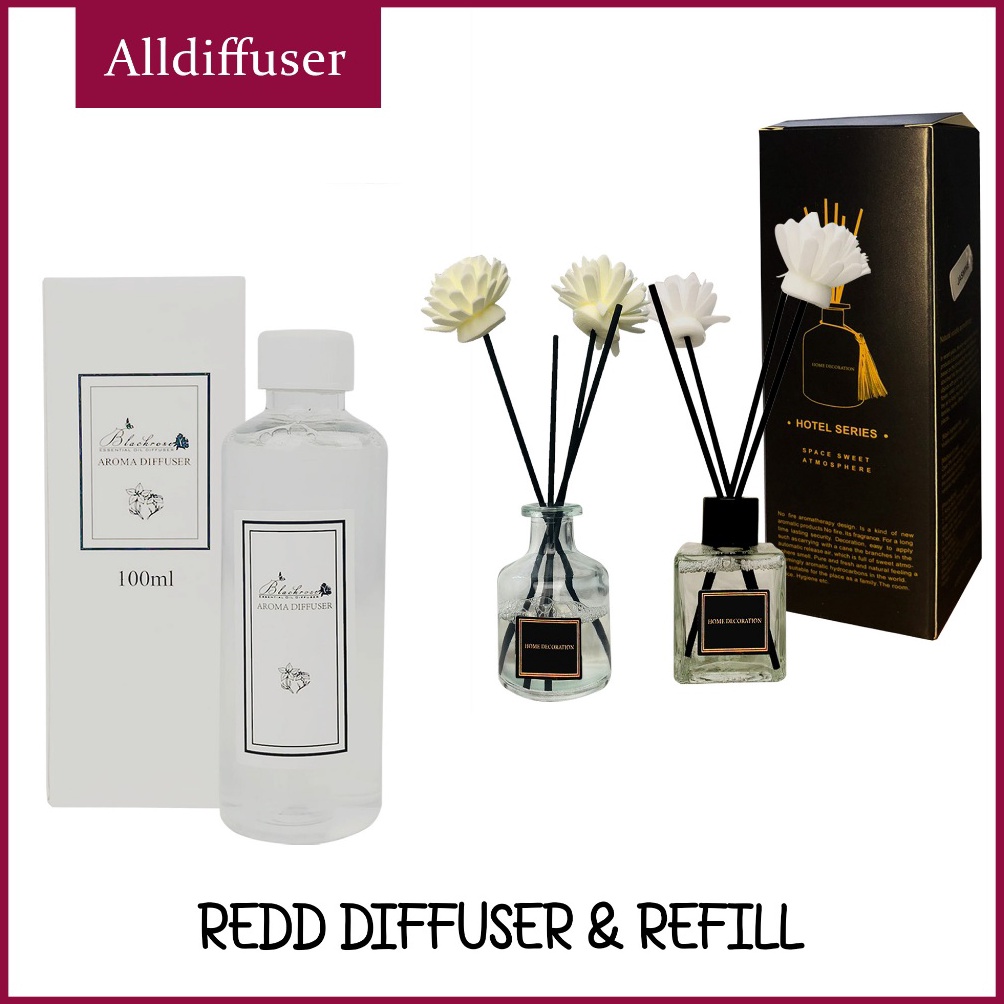 Promo ALLDIFFUSER Pengharum RuanganReed Diffuser segi  Reed Diffuser Regular  Refill 1ml