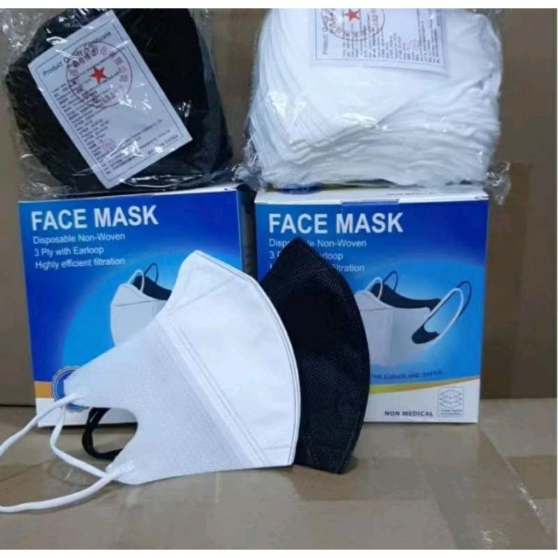READY masker hitam dan putih dan bewarna  termurah