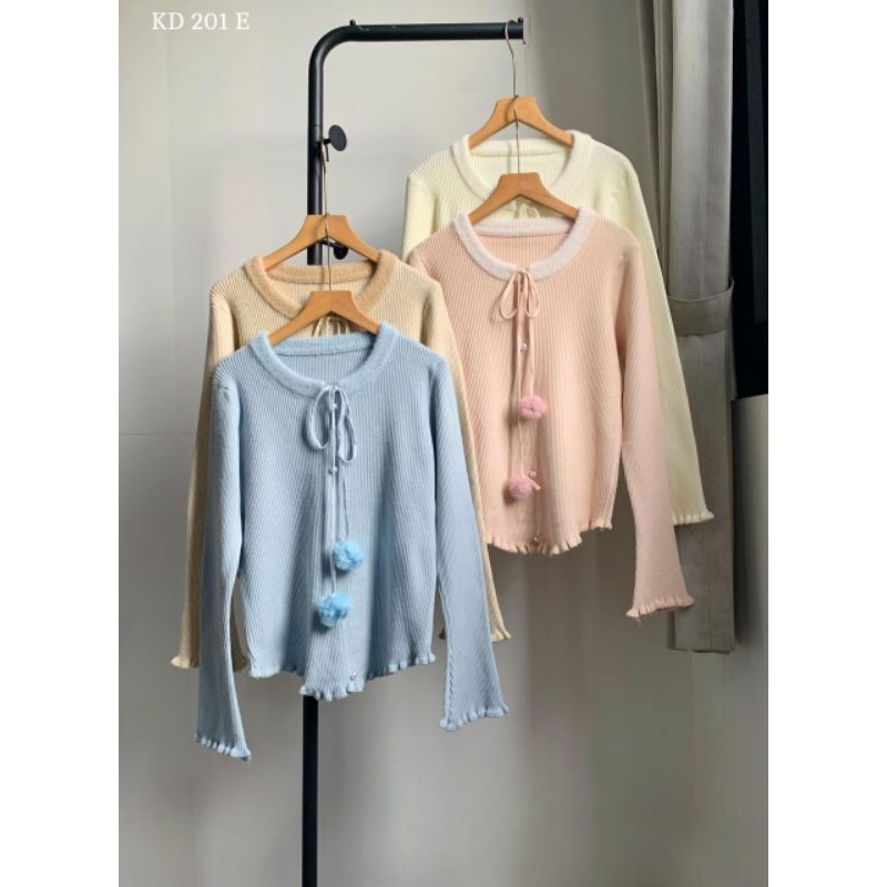 Kardigan Rajut model Kancing