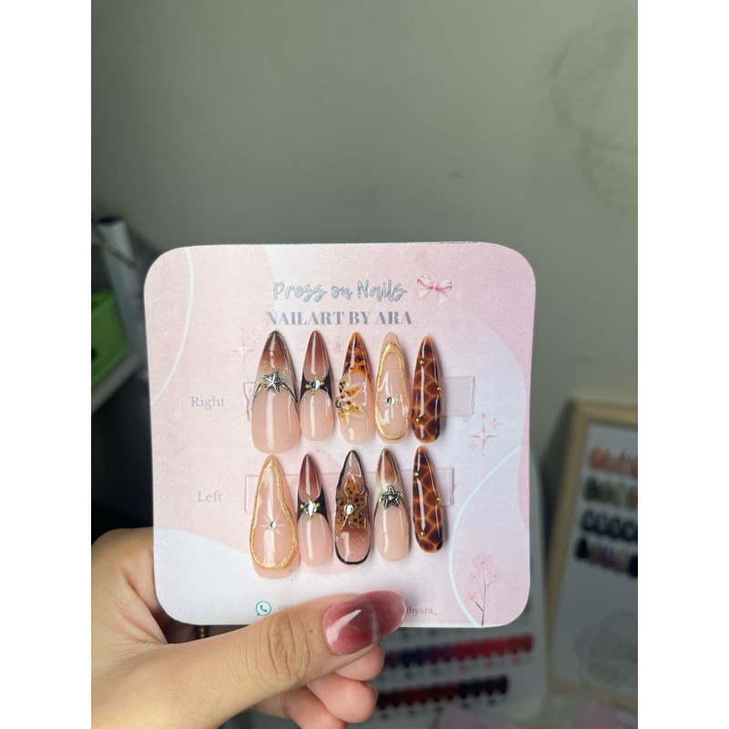 Press on Nails Leopard