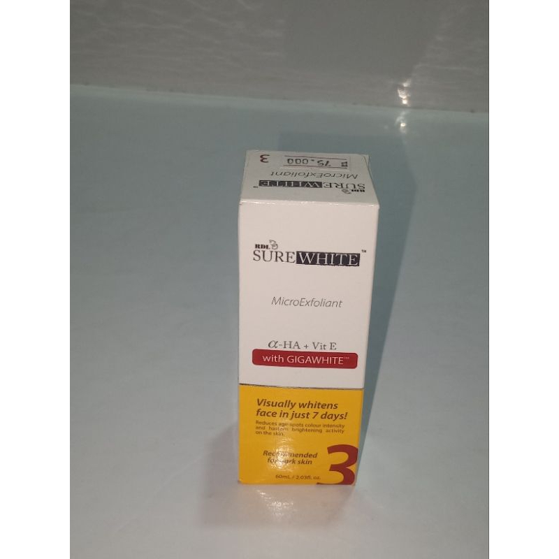 RDL sure white micro expoliant with gigawhite