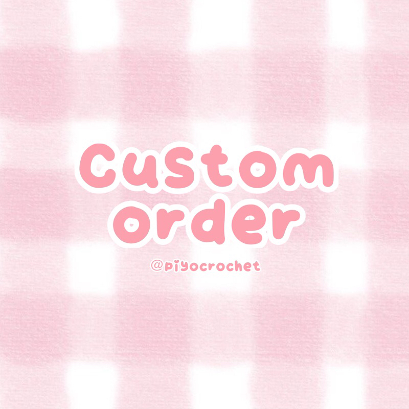 custom order keychain crochet