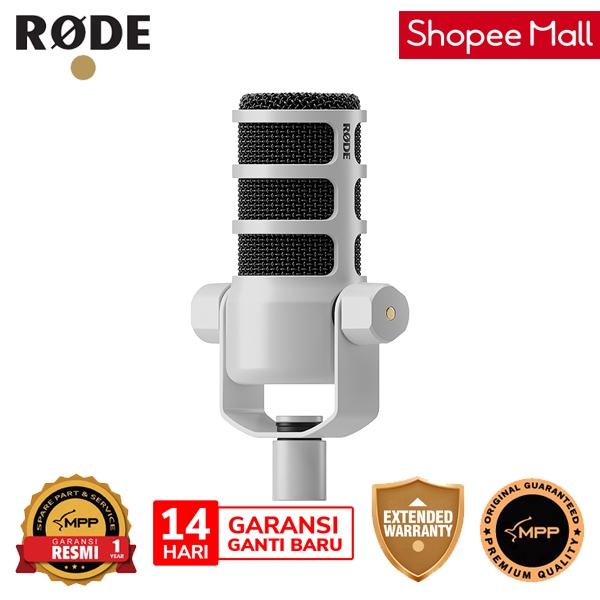 Microphone Rode PodMic Dynamic Broadcast Microphone White