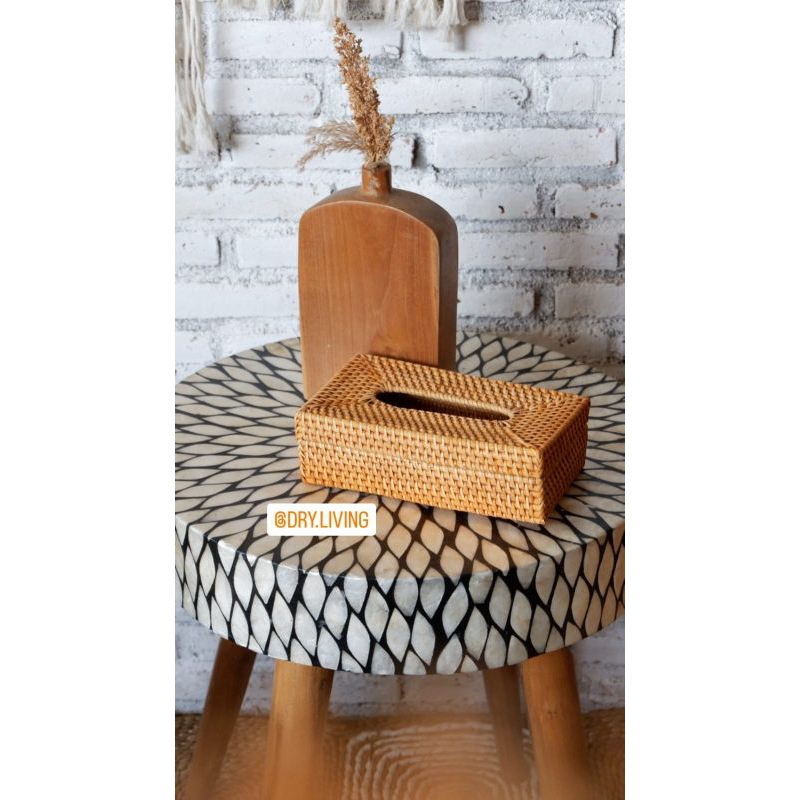 TISSUE BOX RATTAN