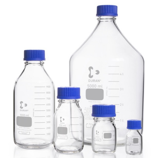 Laboratory Bottle Botol Lab Laboratorium 50 ml Duran