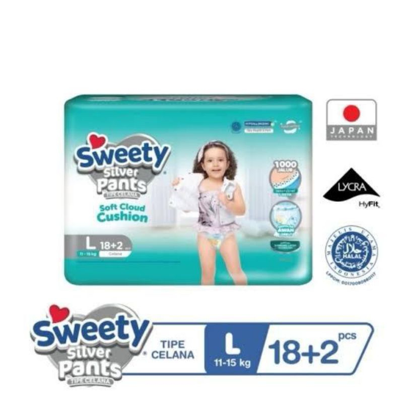 sweety silver pants L18+2