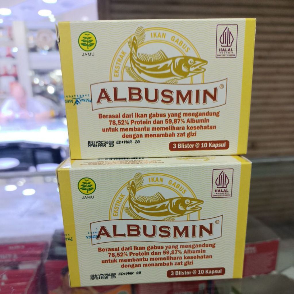 ALBUSMIN extract ikan gabus isi 30 kapsul