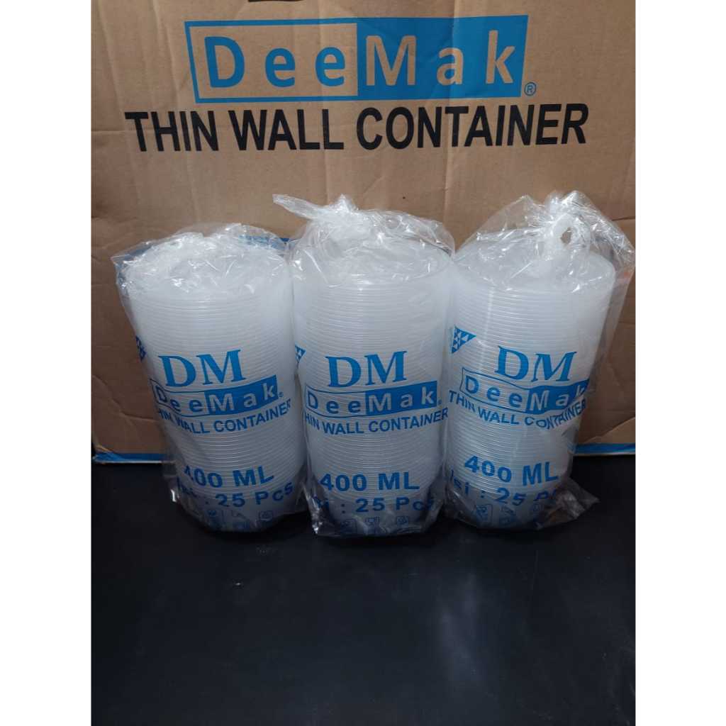 Thinwall Container DM 400 ML Bulat (25 psc)
