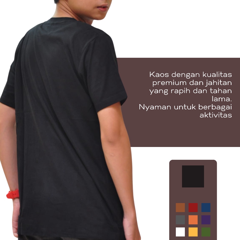 KODE U49H Kaos Polos Cotton Combed 24s