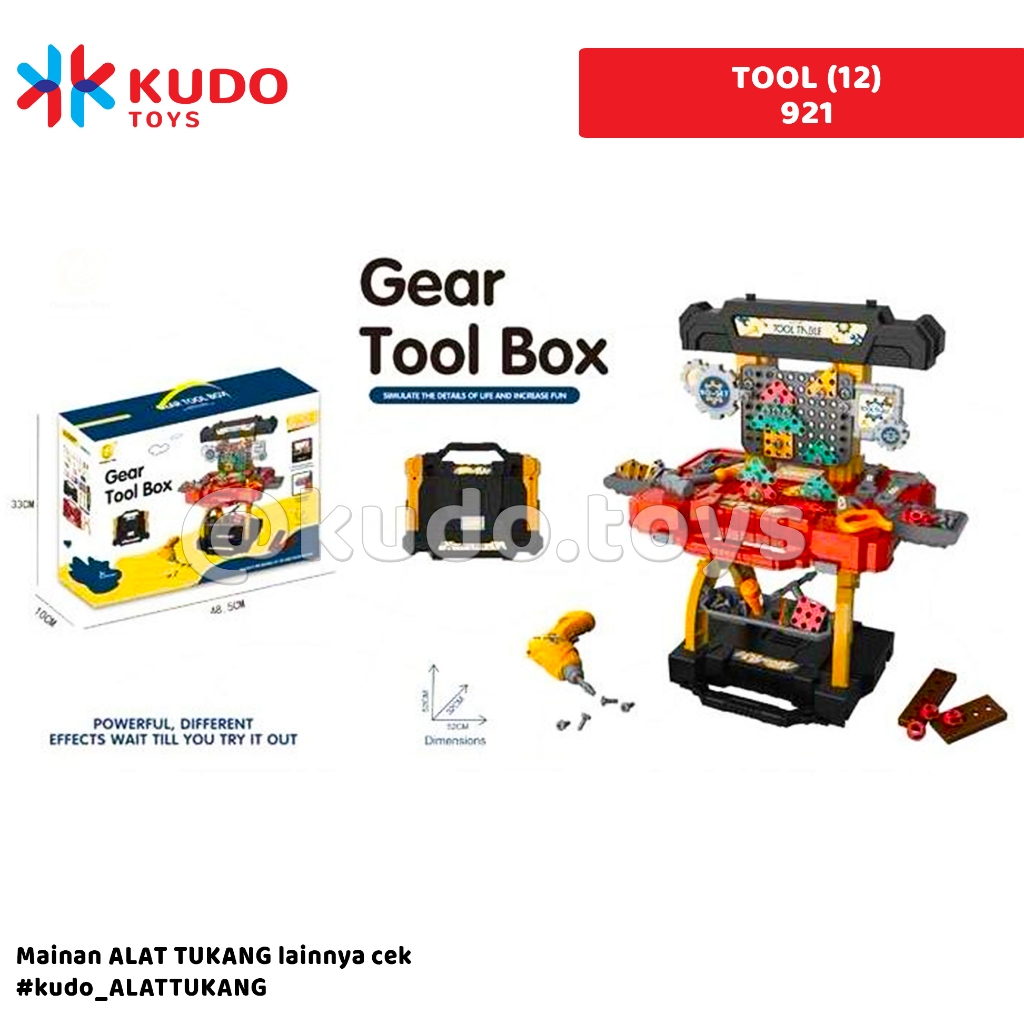 MAINAN ANAK GEAR TOOL BOX 921
