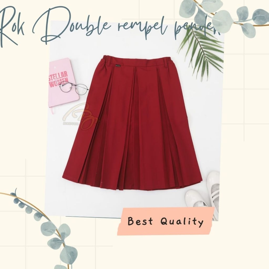 Seragam Rok Merah Pendek SD