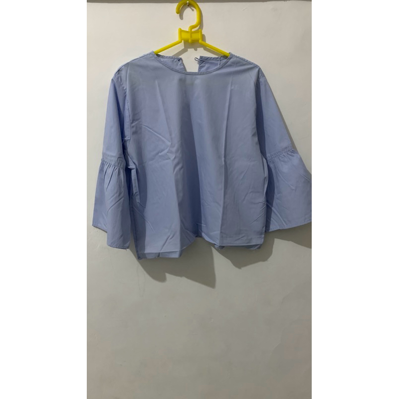 Blouse crop ruffle