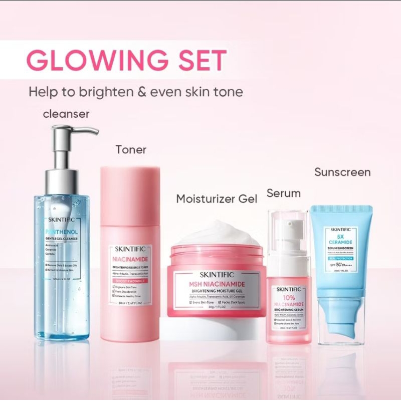 SKINTIFIC GLOWING SET 5 PCS