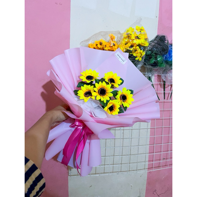 Buket Bunga Artifical Matahari