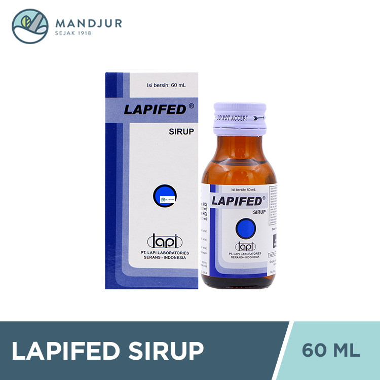 LAPIFED SIRUP 1 BOTOL @ 60 ML
