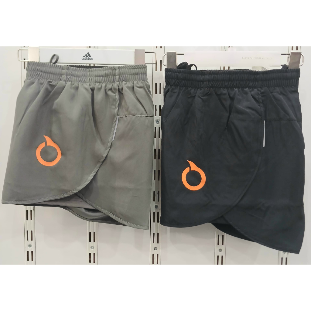 Celana Running - ORTUSEIGHT Hyperfuse Short Split - Asphalt [26030005] - Original
