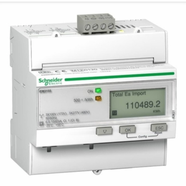SCHNEIDER KWH METER 3Phase iEM3155 A9MEM 3155 TERA