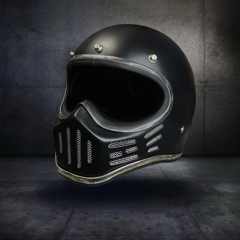 Helm cakil simpson M30 Basic Black Matte